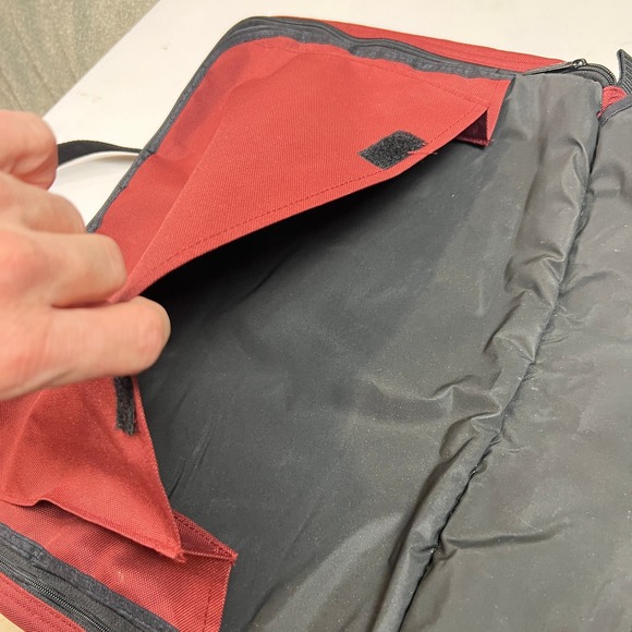 Pyrex Portables Casserole Carrying Bag Insulated Red Cold Pack Pocket Hot Dish - Picture 7 of 14